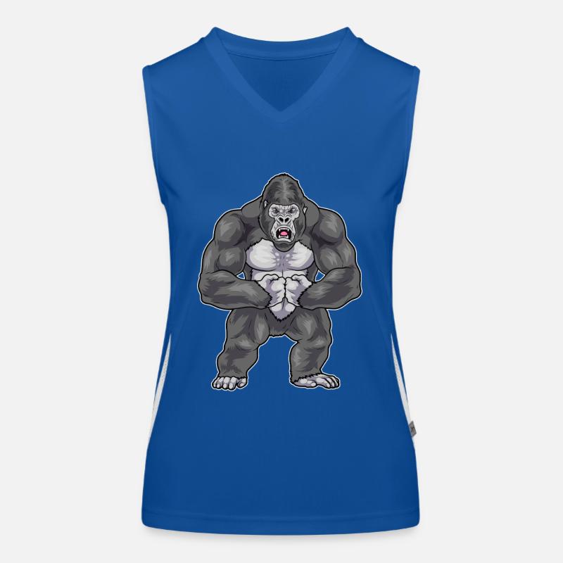 Gorilla Bodybuilder Musculation Débardeur respirant contrasté Femme