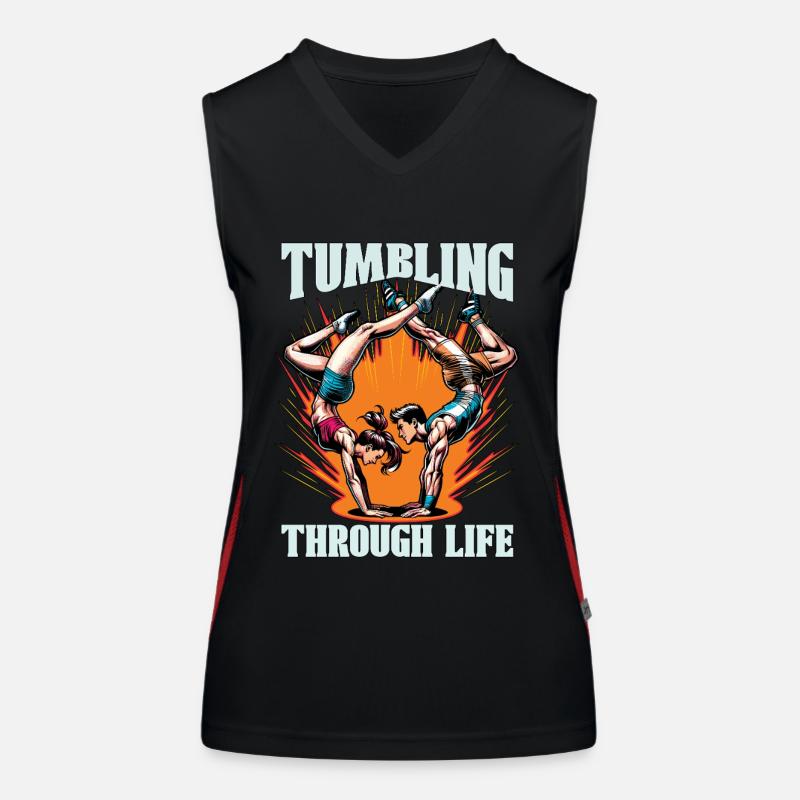 Acro Dance Tumbling Through Acrobatic Dancing Women's Functional Contrast Tank Top
