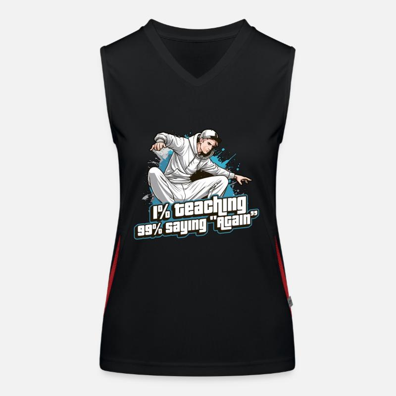 Dance Teacher 1% Teaching 99% Dance Instructor Funktionelles Kontrast-Tank Top für Frauen