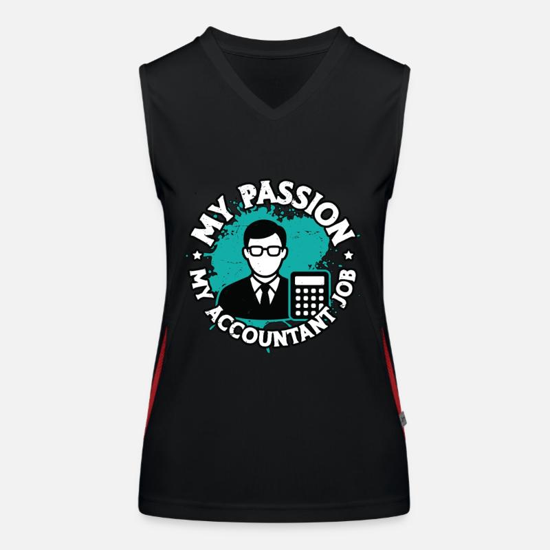 Comptabilité Ma passion Mon comptable Comptable Comptable Débardeur respirant contrasté Femme