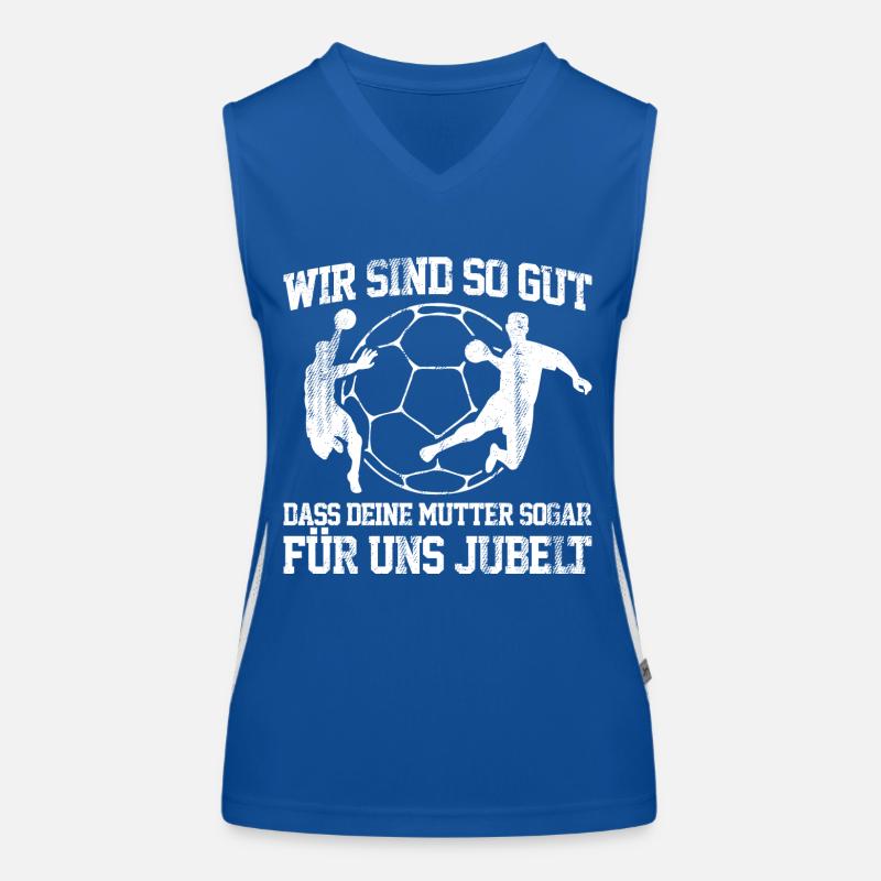 Handball - Mutter Funktionelles Kontrast-Tank Top für Frauen