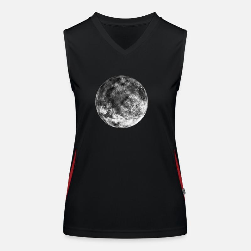 Lune Espace Espace Espace cadeau Débardeur respirant contrasté Femme