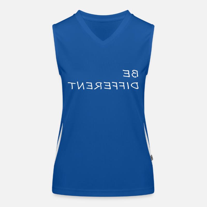 BE DIFFERENT Be different saying sayings gift Women's Functional Contrast Tank Top
