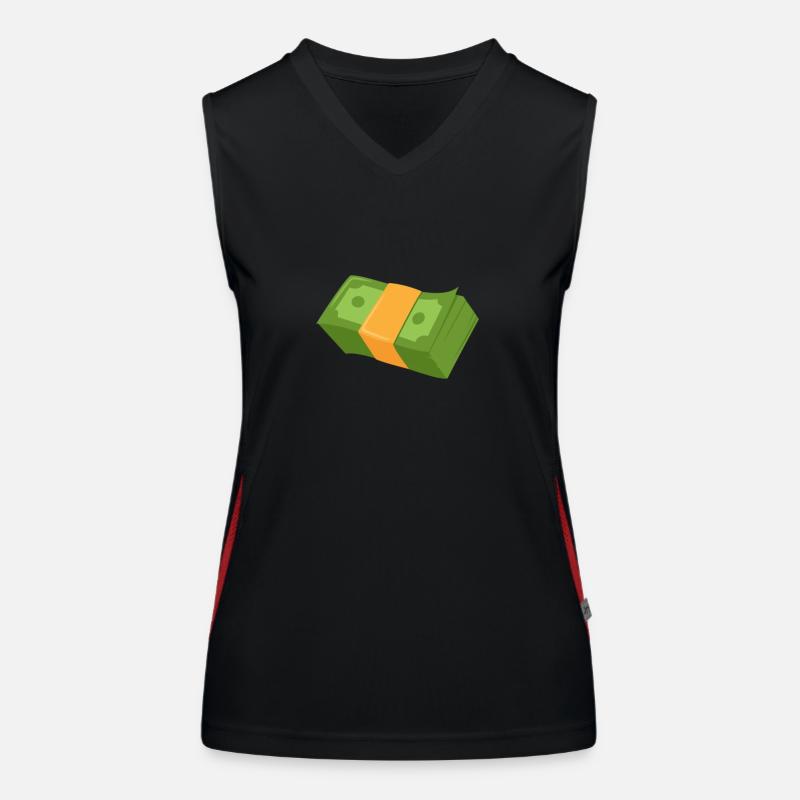 Cash money bundle gift Women's Functional Contrast Tank Top