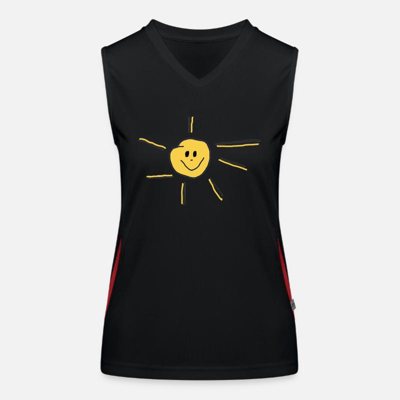 Sonne Funktionelles Kontrast-Tank Top für Frauen