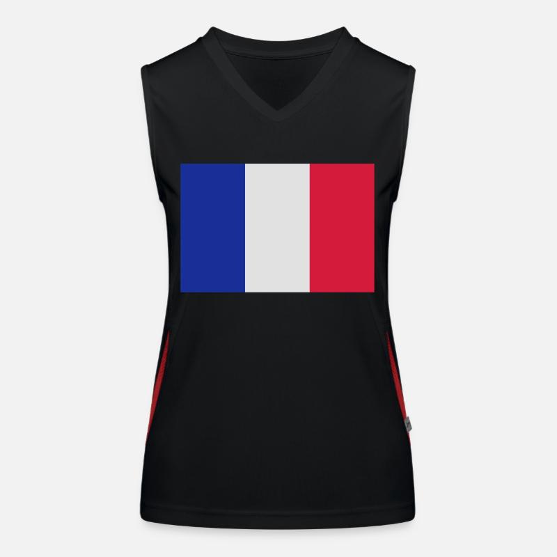 Flagg Funktionelles Kontrast-Tank Top für Frauen