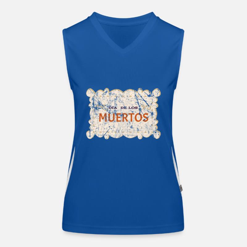 Dia de los Muertos Funktionelles Kontrast-Tank Top für Frauen