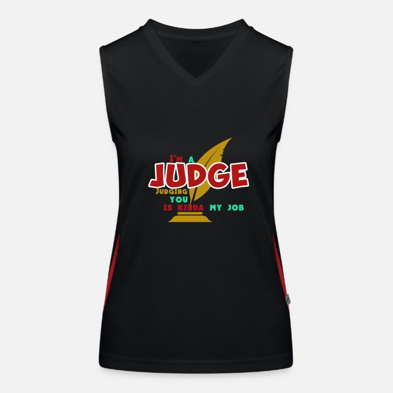 Ich bin Richter Funktionelles Kontrast-Tank Top für Frauen