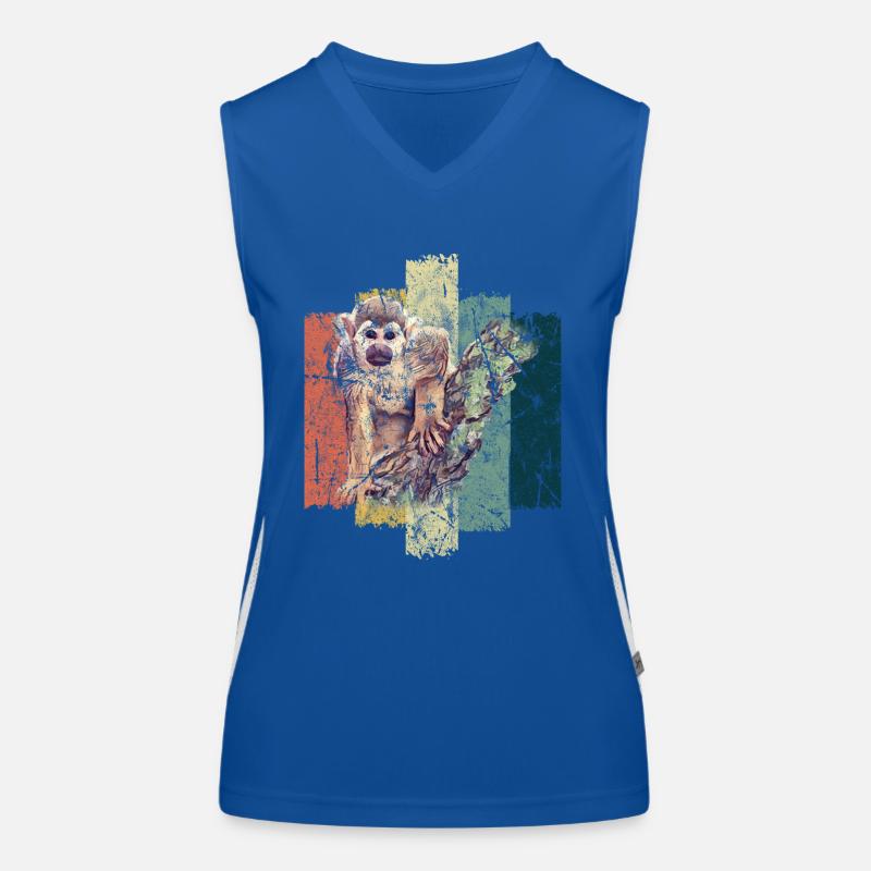 Affe Funktionelles Kontrast-Tank Top für Frauen