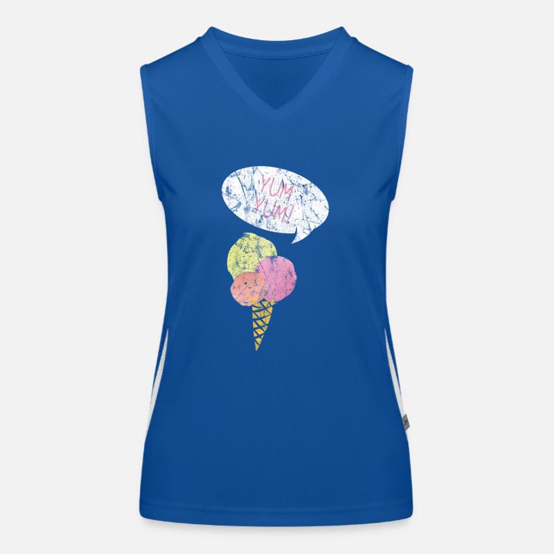Eis Eiscreme Sommer Geschenkidee Funktionelles Kontrast-Tank Top für Frauen