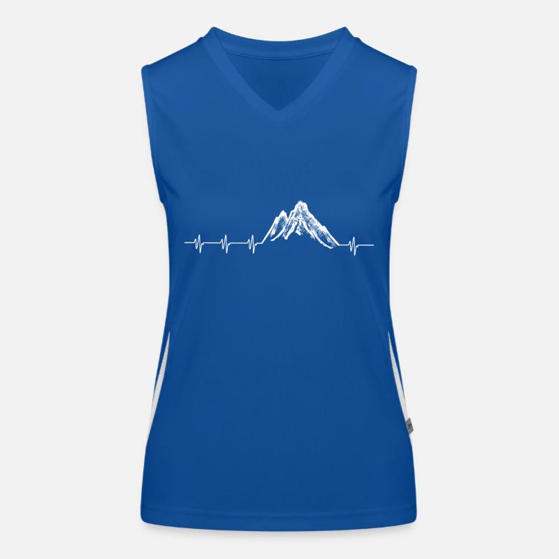 Schneebedeckte Berge Funktionelles Kontrast-Tank Top für Frauen