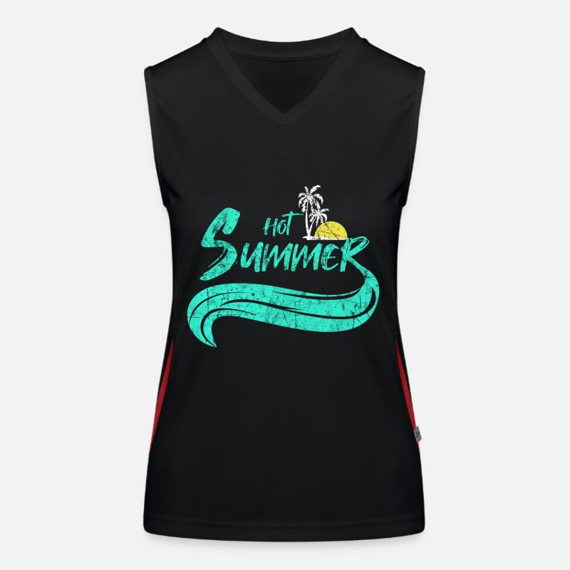 plage Débardeur respirant contrasté Femme