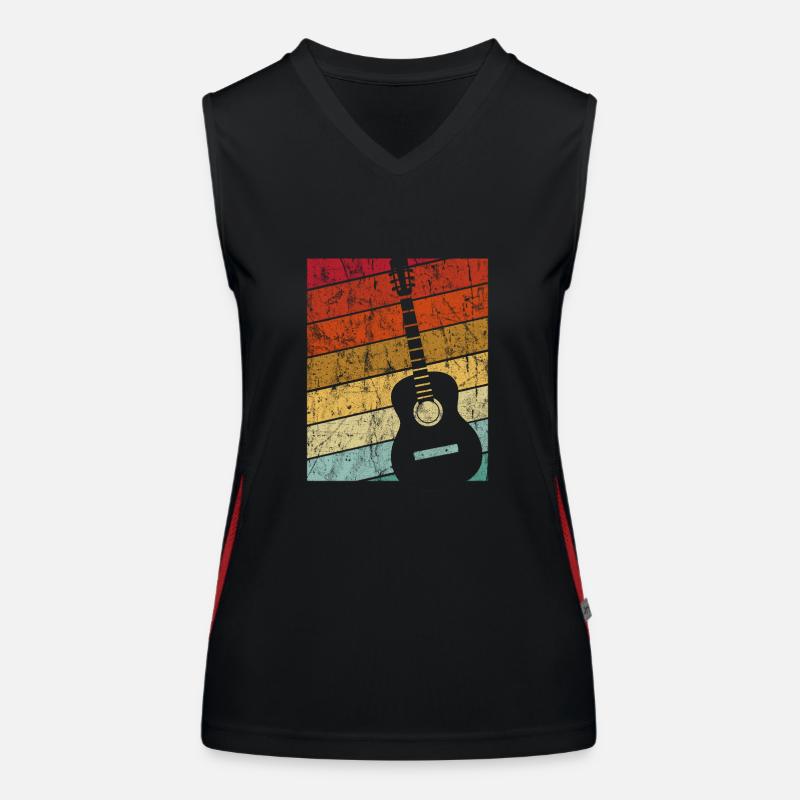 guitare Débardeur respirant contrasté Femme