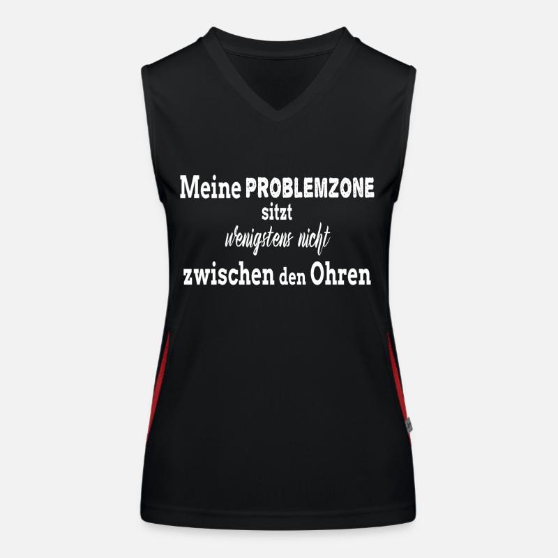 Intelligent Problemzone Funktionelles Kontrast-Tank Top für Frauen