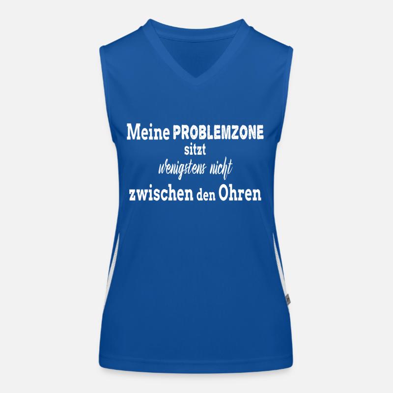 Intelligent Problemzone Funktionelles Kontrast-Tank Top für Frauen