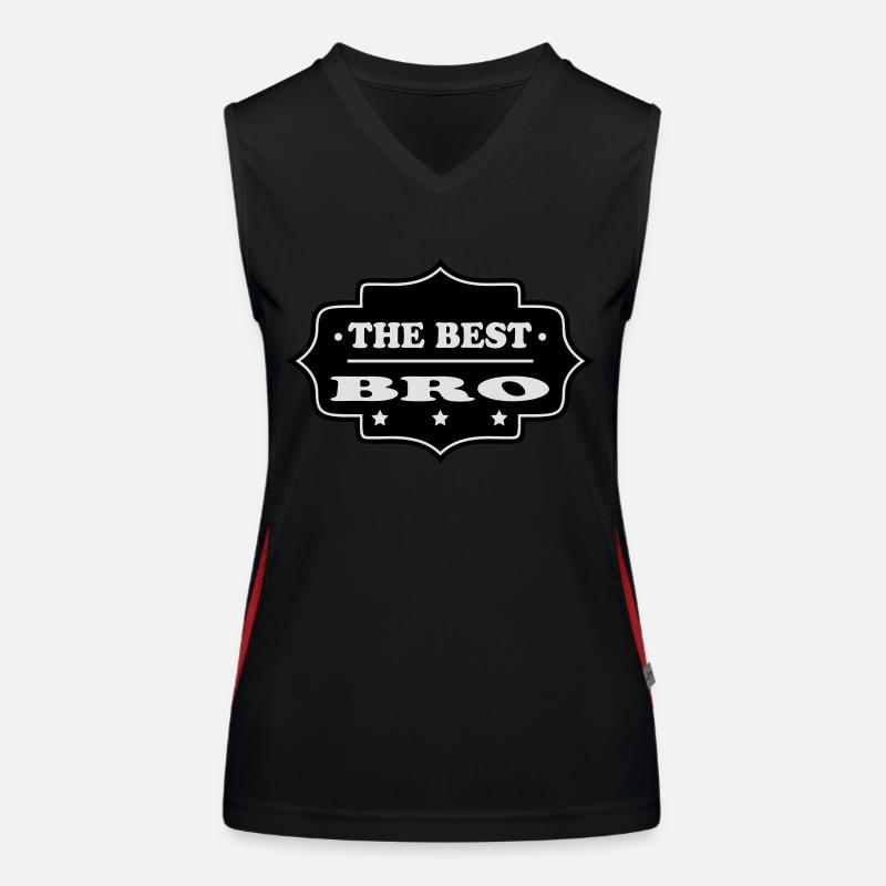 The best bro 222 Funktionelles Kontrast-Tank Top für Frauen