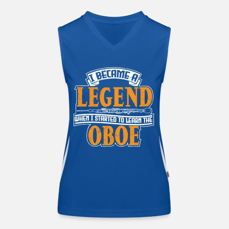Oboe Instrument Orchester Women's Functional Contrast Tank Top