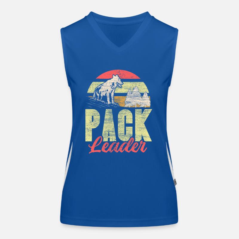 Wolf Rudel Geschenk Funktionelles Kontrast-Tank Top für Frauen