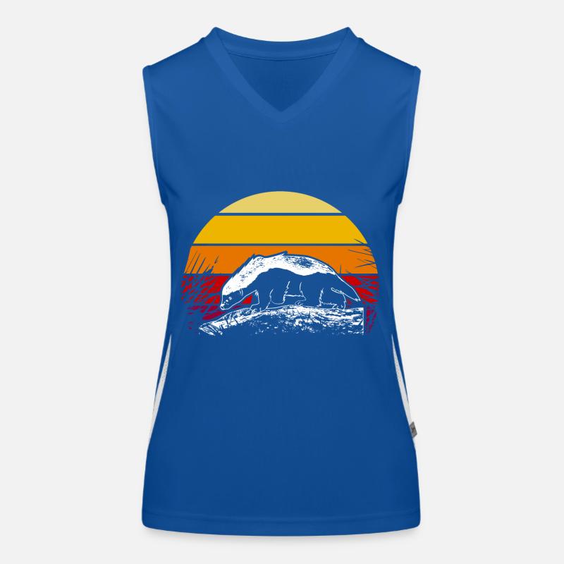 Honigdachs Tier Funktionelles Kontrast-Tank Top für Frauen