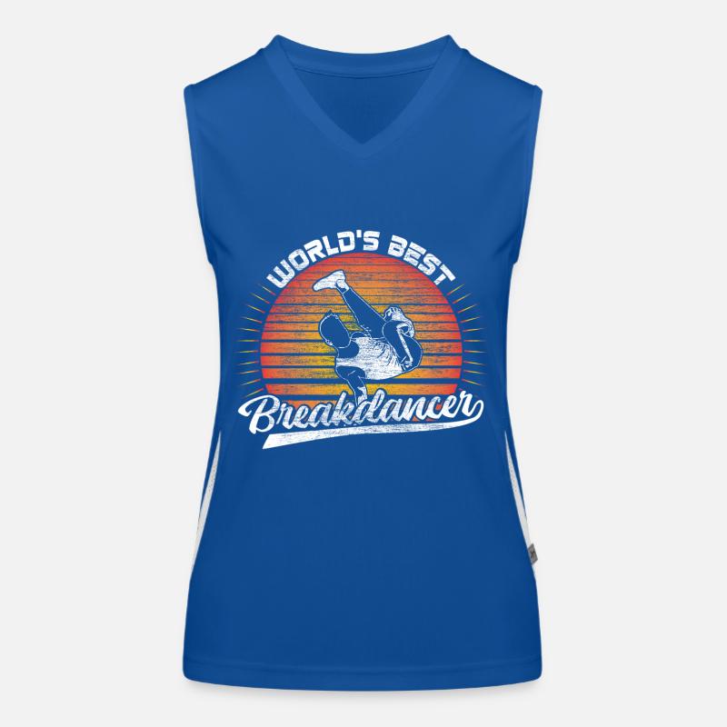 Breakdance Dancing Sport Gift Idea Women's Functional Contrast Tank Top