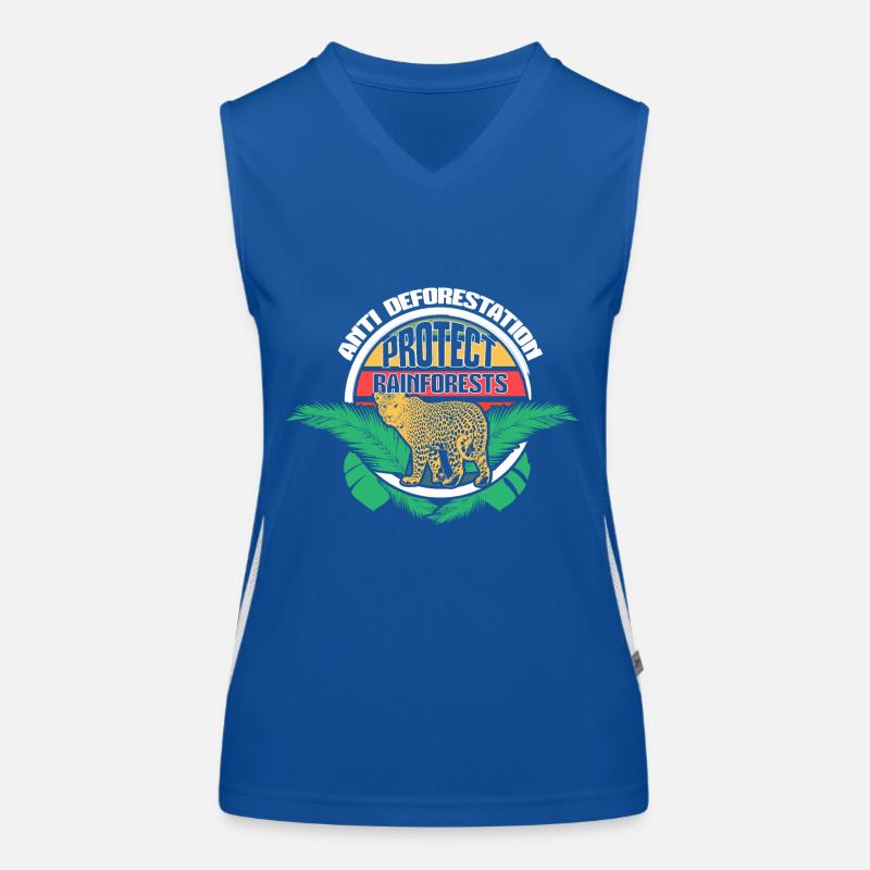 Rainforest Climate Change Travel Gift Idea Women's Functional Contrast Tank Top