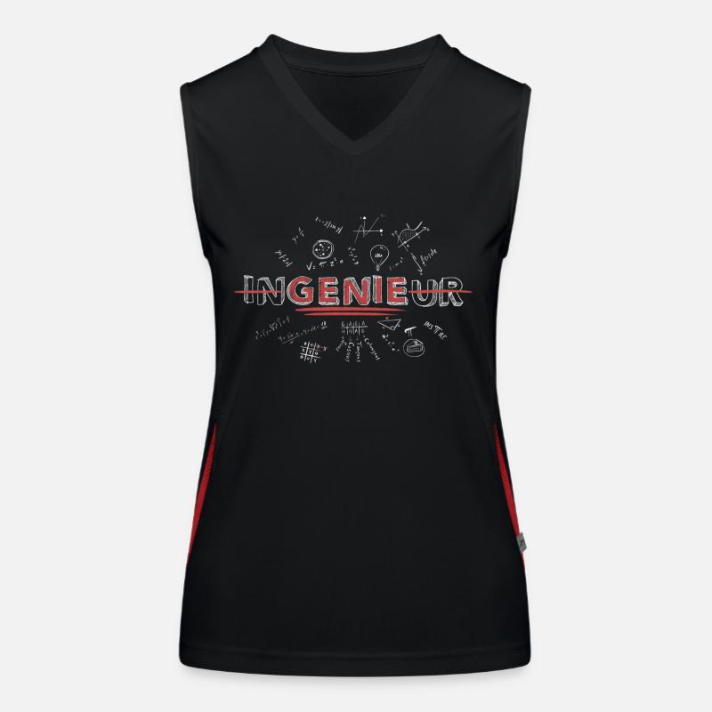 Ingenieur oder doch Genie? Funktionelles Kontrast-Tank Top für Frauen