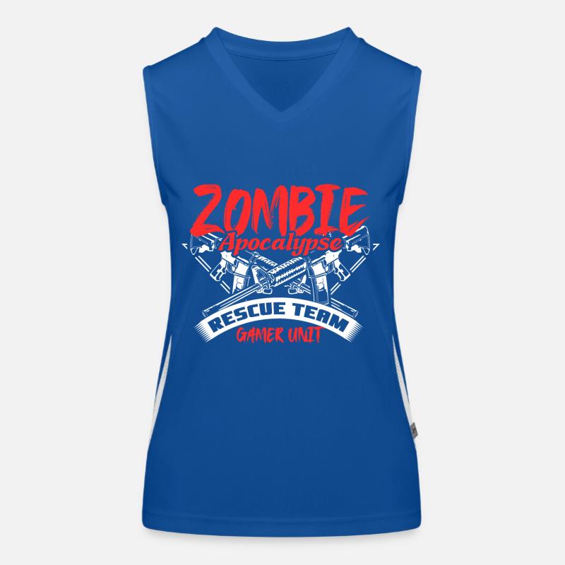 Zombie Apokalypse Zombies Geschenk Funktionelles Kontrast-Tank Top für Frauen