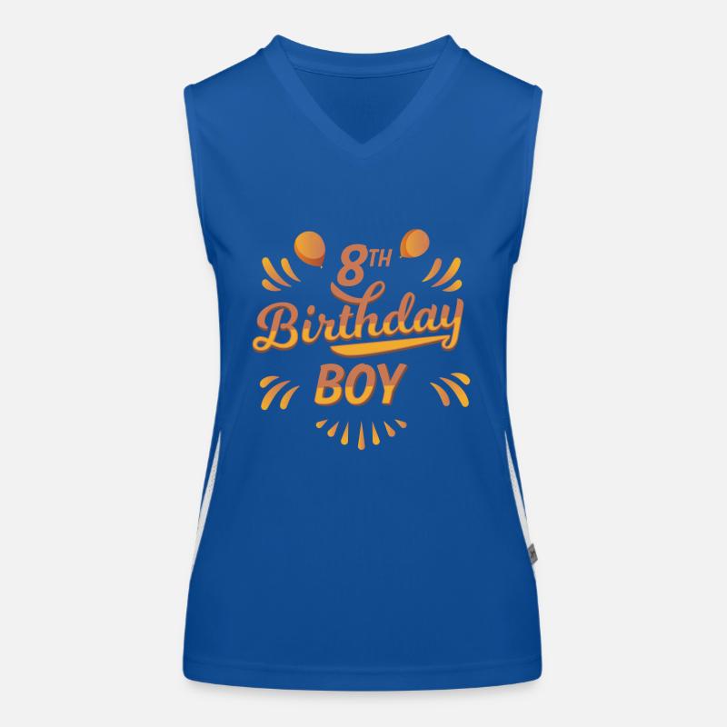 Geburtstagskind 8. Funktionelles Kontrast-Tank Top für Frauen