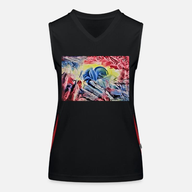 3942 Funktionelles Kontrast-Tank Top für Frauen