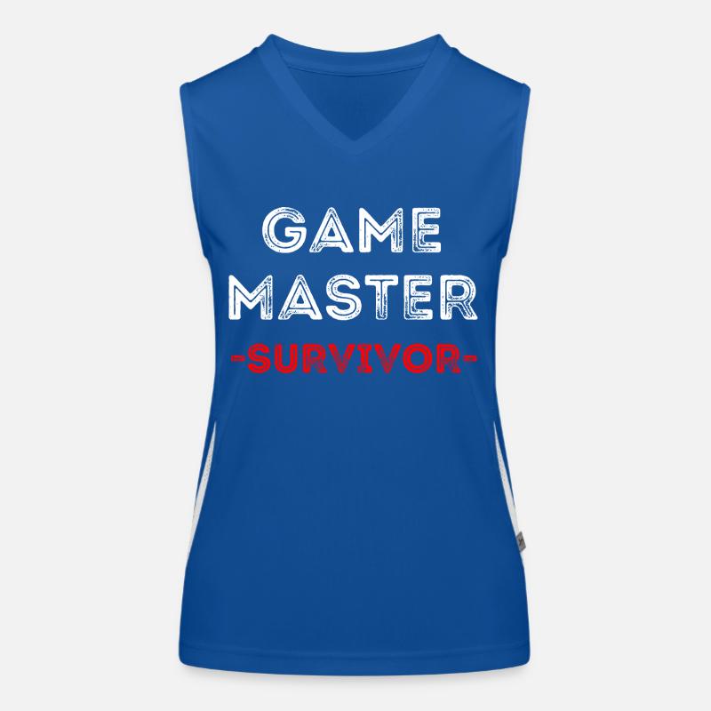 Game Master Survivor RPG (Message) Women's Functional Contrast Tank Top