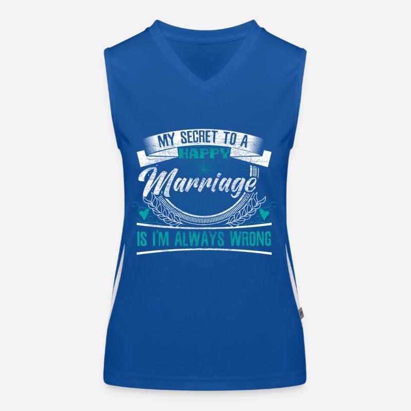 Mariage Débardeur respirant contrasté Femme