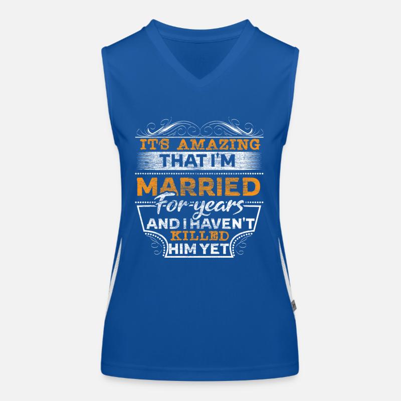 Married couple Ehering Gift Women's Functional Contrast Tank Top