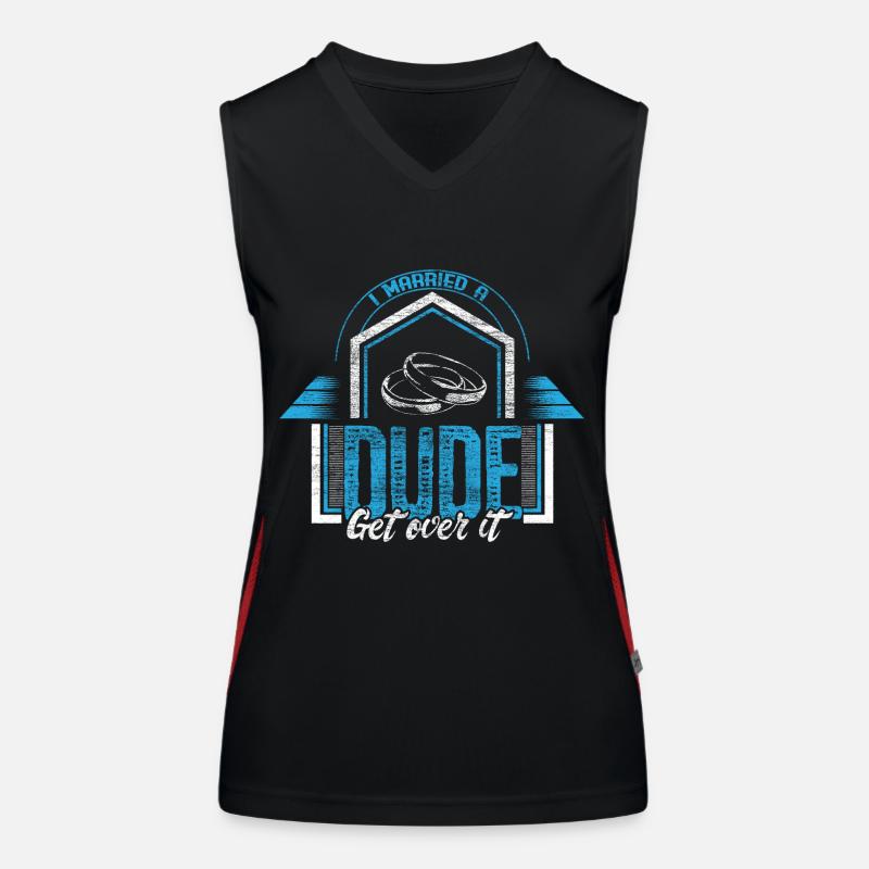 Homo Ehe Schwul Beziehung Geschenkidee Funktionelles Kontrast-Tank Top für Frauen