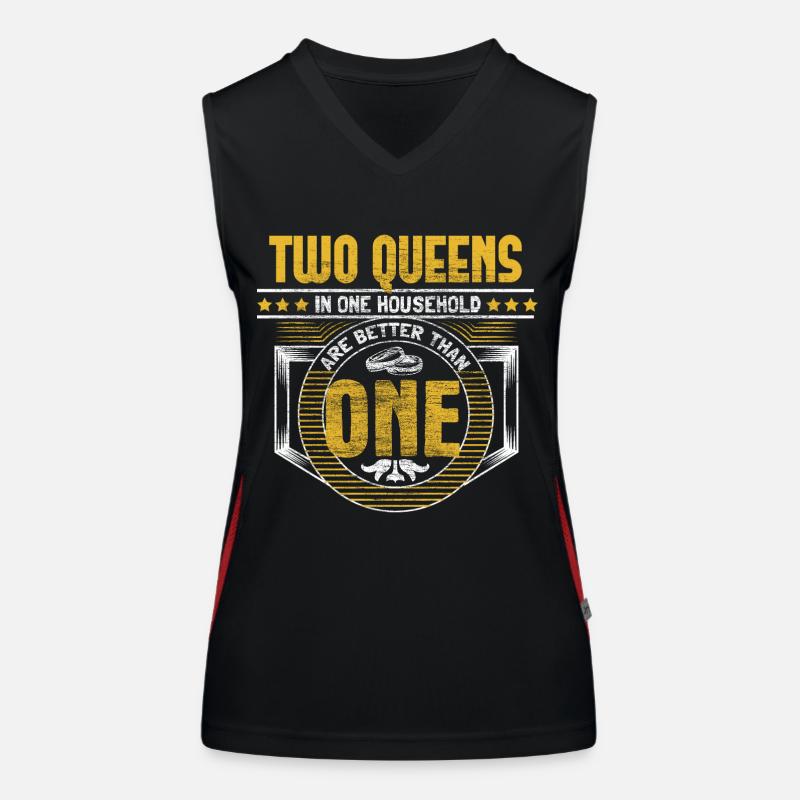 Homo Ehe Ehefrauen Liebe Funktionelles Kontrast-Tank Top für Frauen