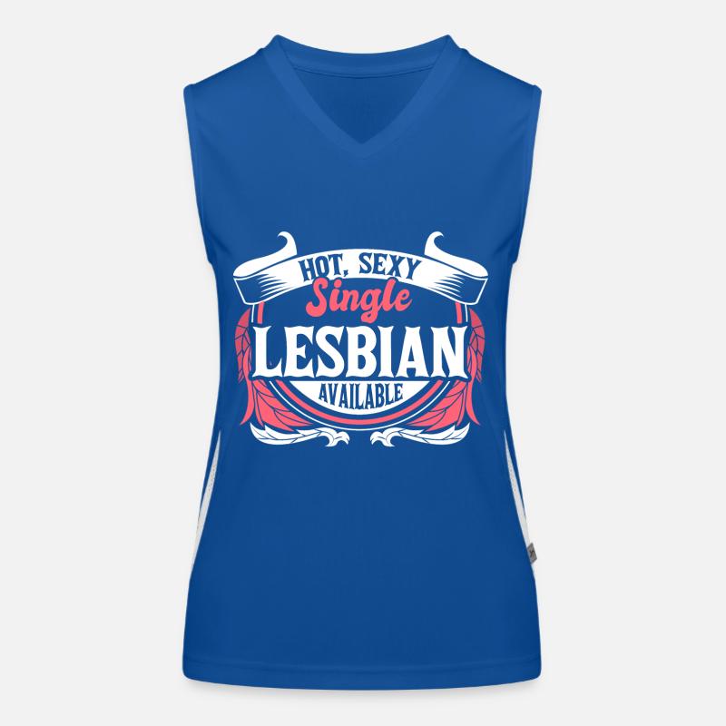 Lesbian Single Pride Women's Functional Contrast Tank Top