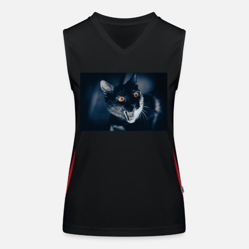 mon drôle de chat Débardeur respirant contrasté Femme
