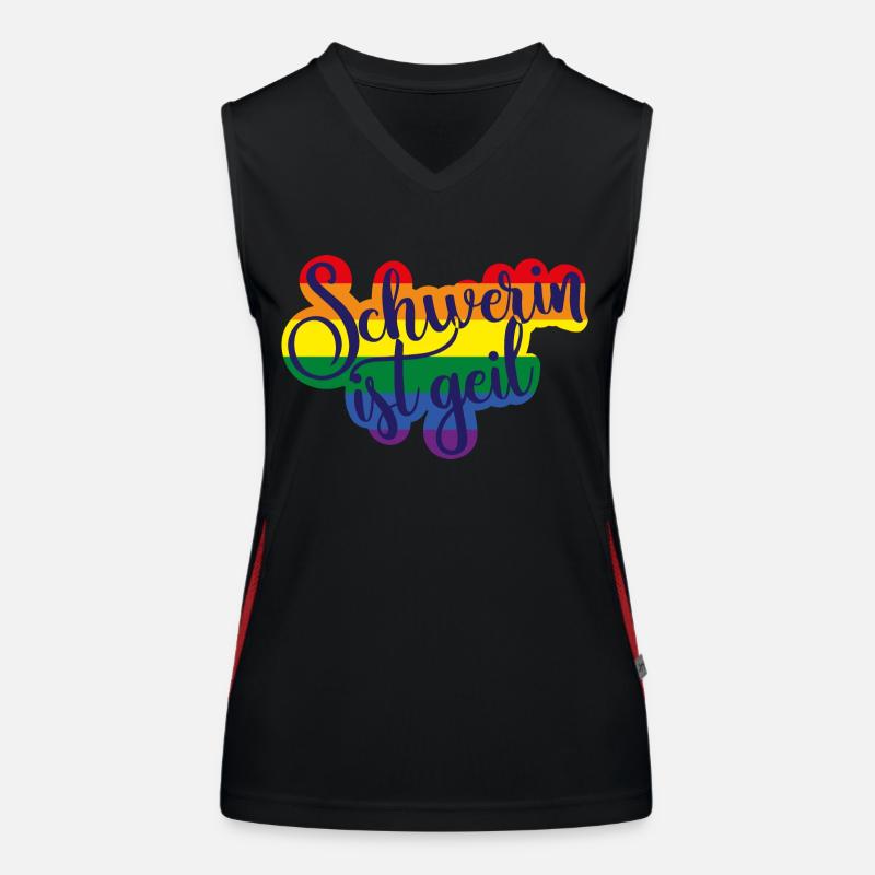 ! Regenbogen Funktionelles Kontrast-Tank Top für Frauen