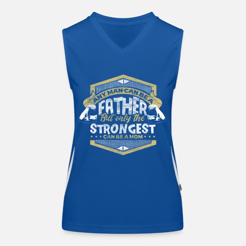 Single Father Daddy Parents Gift Women's Functional Contrast Tank Top