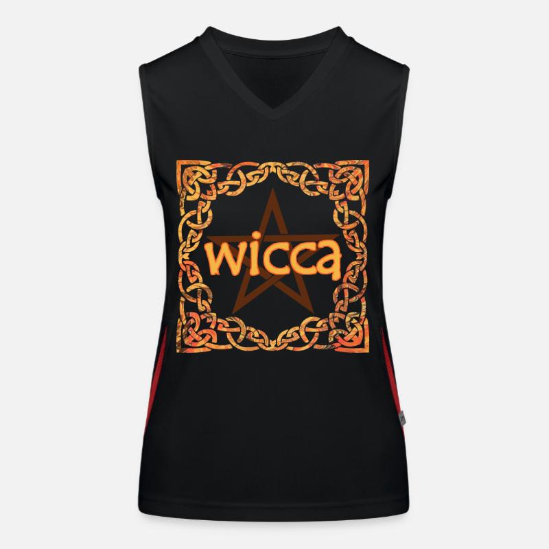 keltischer rahmen wicca e 118 Funktionelles Kontrast-Tank Top für Frauen