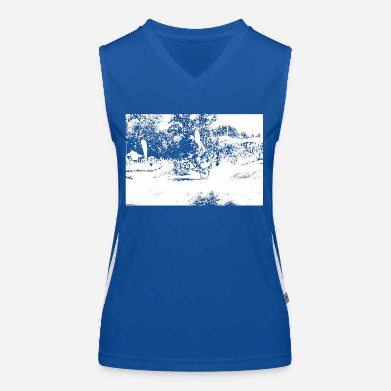 bmx Funktionelles Kontrast-Tank Top für Frauen