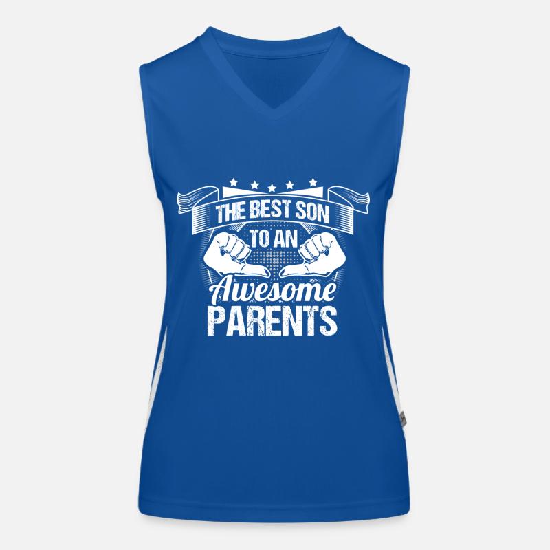 Sohn Eltern Geschenkidee Funktionelles Kontrast-Tank Top für Frauen