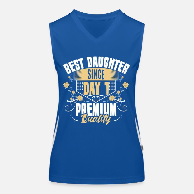 Beste Tochter Eltern Niedlich Geschenk Funktionelles Kontrast-Tank Top für Frauen