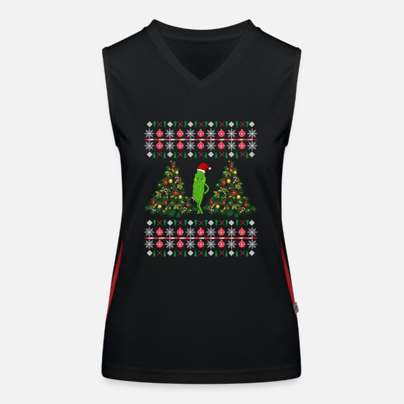 Frohe Weihnachtsidee Weihnachtsgeschenk Funktionelles Kontrast-Tank Top für Frauen