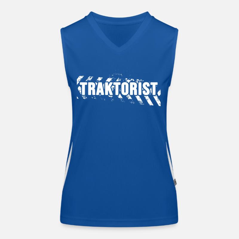 Traktor Schlepper Traktor-Sprüche "Traktorist" Funktionelles Kontrast-Tank Top für Frauen