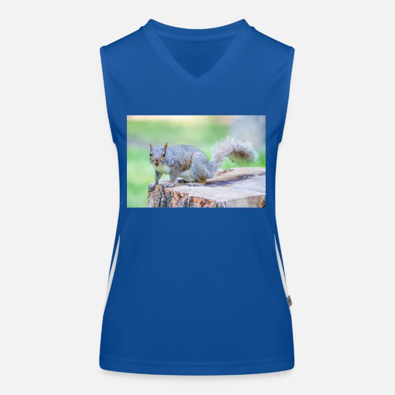 Grauhörnchen Sciurus carolinensis Funktionelles Kontrast-Tank Top für Frauen