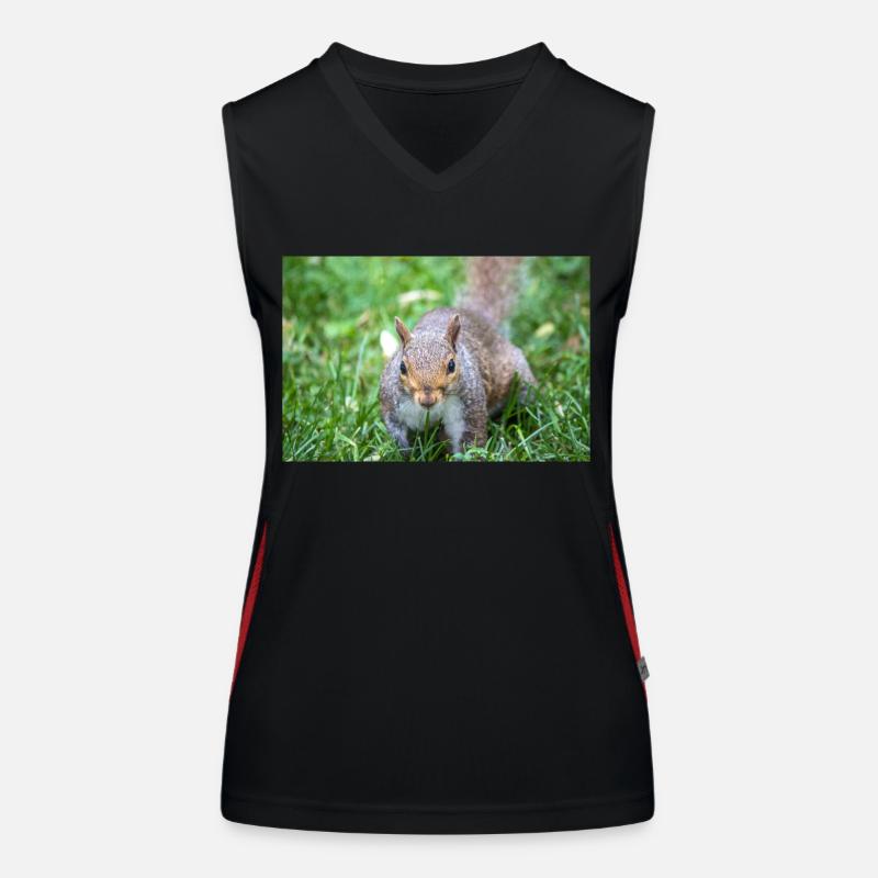 Grauhörnchen Sciurus carolinensis Funktionelles Kontrast-Tank Top für Frauen