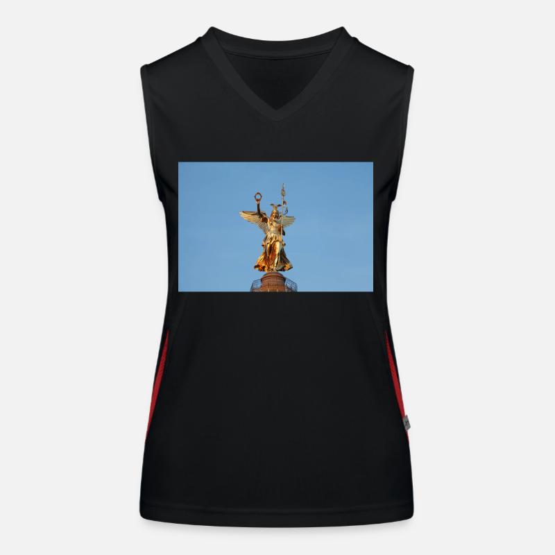 Siegessäule Funktionelles Kontrast-Tank Top für Frauen