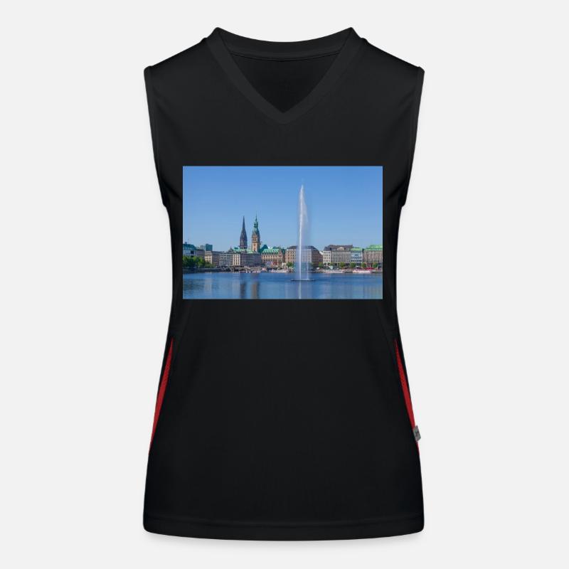 Binnenalster Funktionelles Kontrast-Tank Top für Frauen