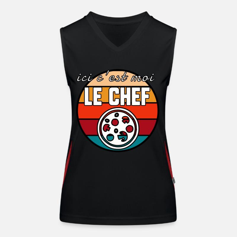 c’est moi le chef Débardeur respirant contrasté Femme