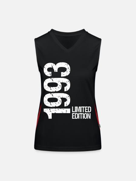 1993 Limited Edition - Women's Functional Contrast Tank Top - black/red - Front